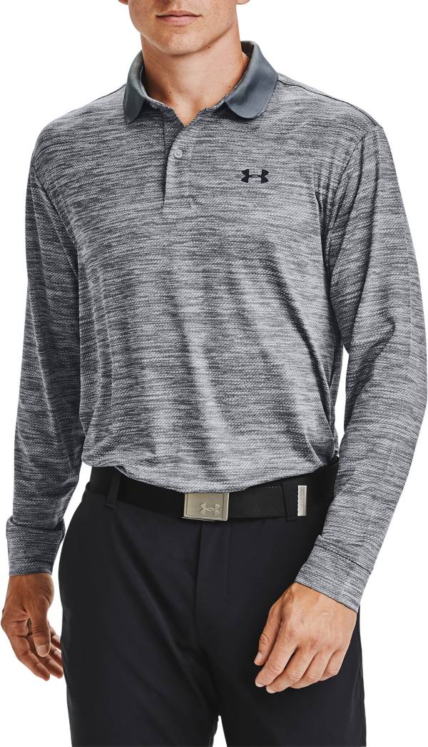 Under Armour Men's Performance Textured Long Sleeve Golf Polo