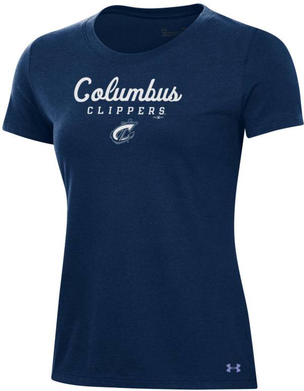 Under Armour Women's Columbus Clippers Navy Performance T-Shirt