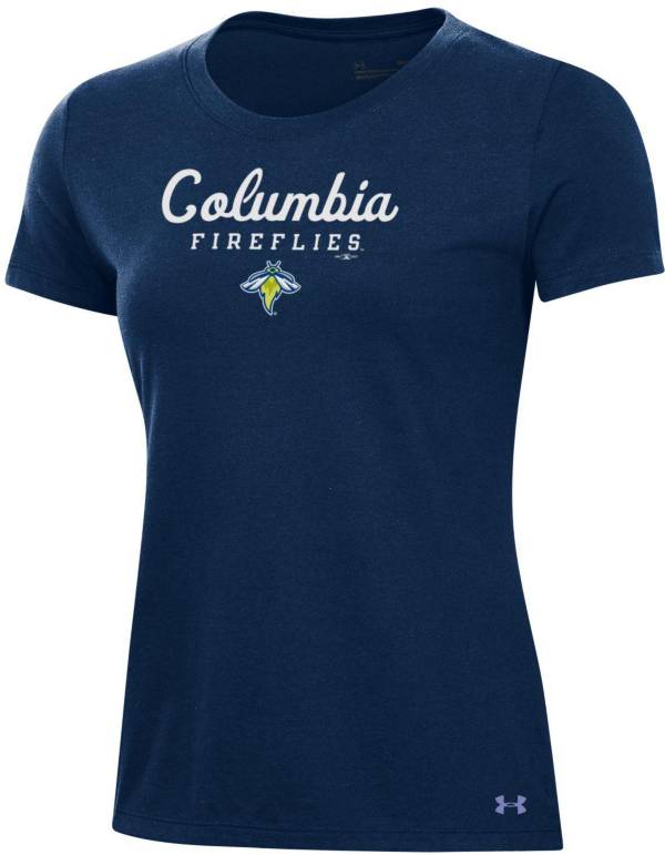 Under Armour Women's Columbia Fireflies Navy Performance T-Shirt