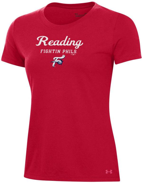 Under Armour Women's Reading Fightin Phils Red Performance T-Shirt