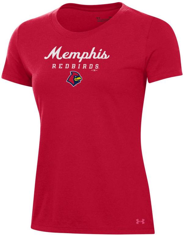 Under Armour Women's Memphis Redbirds Red Performance T-Shirt