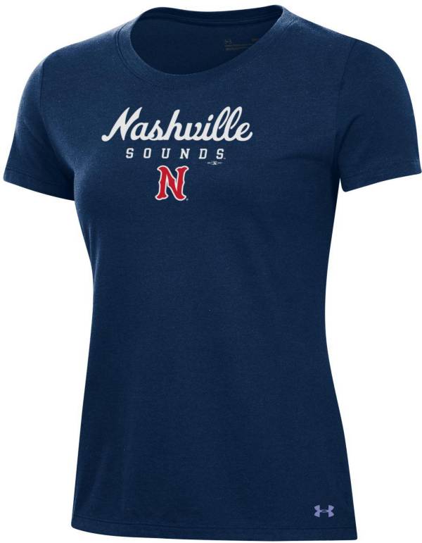 Under Armour Women's Nashville Sounds Navy Performance T-Shirt