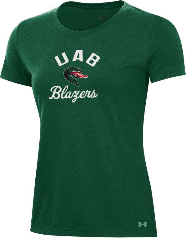 Under Armour Women's UAB Blazers Green Performance Cotton T-Shirt