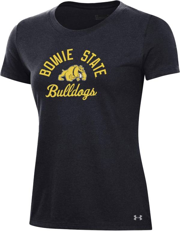 Under Armour Women's Bowie State Bulldogs Black Performance Cotton T-Shirt