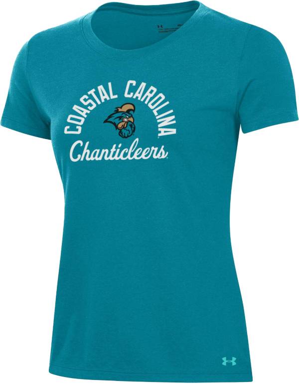 Under Armour Women's Coastal Carolina Chanticleers Blue Performance Cotton T-Shirt