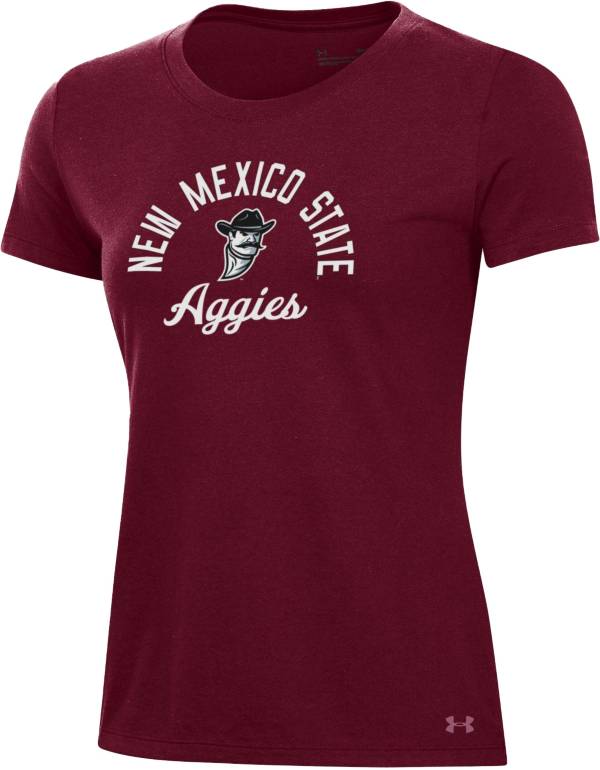 Under Armour Women's New Mexico State Aggies Crimson Performance Cotton T-Shirt