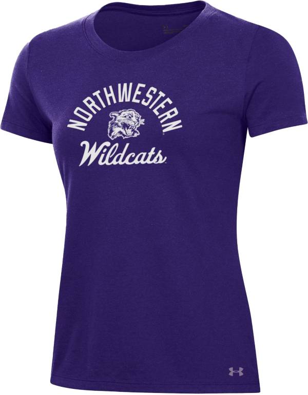 Under Armour Women's Northwestern Wildcats Purple Performance Cotton T-Shirt