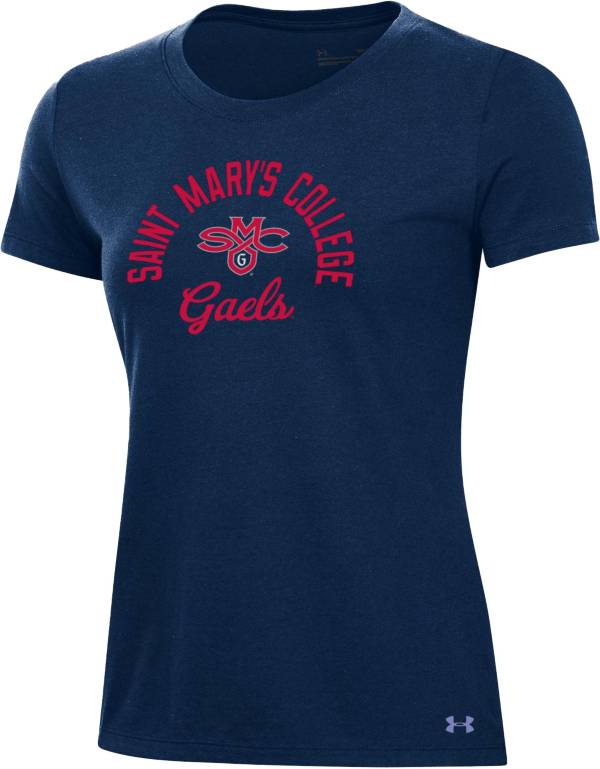 Under Armour Women's St. Mary's Gaels Blue Performance Cotton T-Shirt