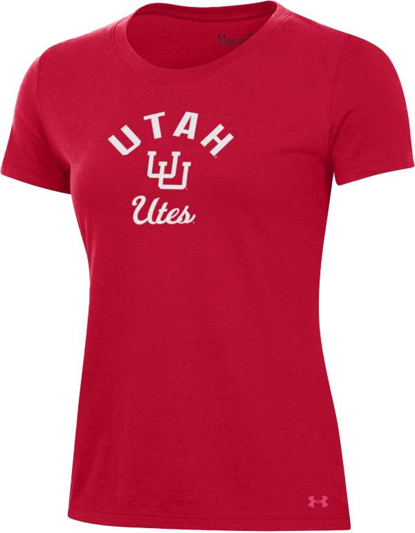 Under Armour Women's Utah Utes Crimson Performance Cotton T-Shirt product image