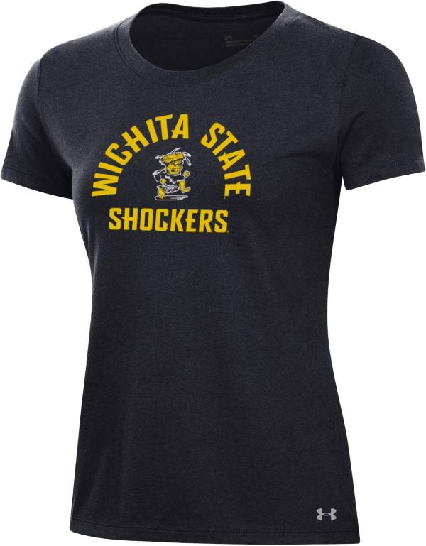 Under Armour Women's Wichita State Shockers Black Performance Cotton T-Shirt