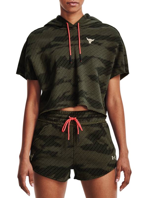Under Armour Project Rock Short Sleeve Print Hoodie