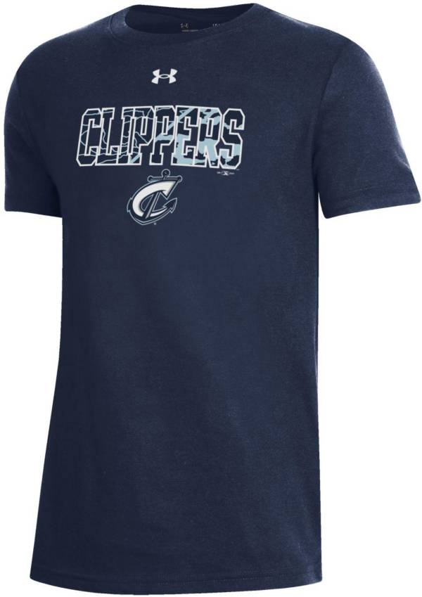 Under Armour Youth Columbus Clippers Navy Performance T-Shirt