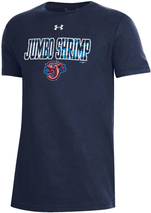 Under Armour Youth Jacksonville Jumbo Shrimp Navy Performance T-Shirt