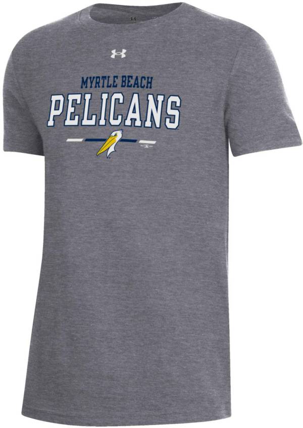 Under Armour Youth Myrtle Beach Pelicans Carbon Performance T-Shirt