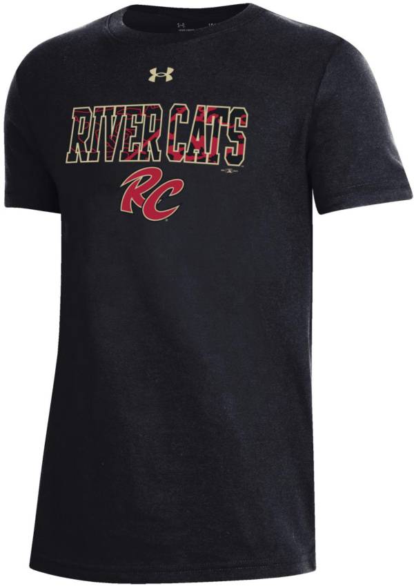 Under Armour Youth Sacramento River Cats Black Performance T-Shirt