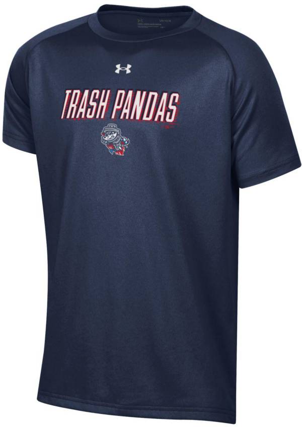 Under Armour Youth Rocket City Trash Pandas Navy Tech Performance T-Shirt