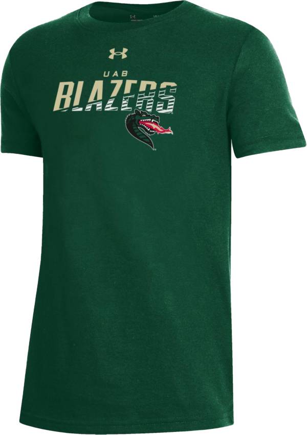 Under Armour Youth UAB Blazers Green Performance Cotton T-Shirt