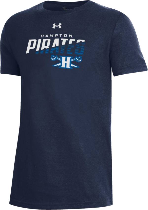 Under Armour Youth Hampton Pirates Blue Performance Cotton T-Shirt