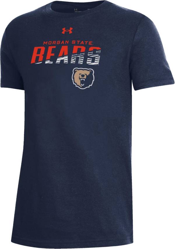 Under Armour Youth Morgan State Bears Blue Performance Cotton T-Shirt