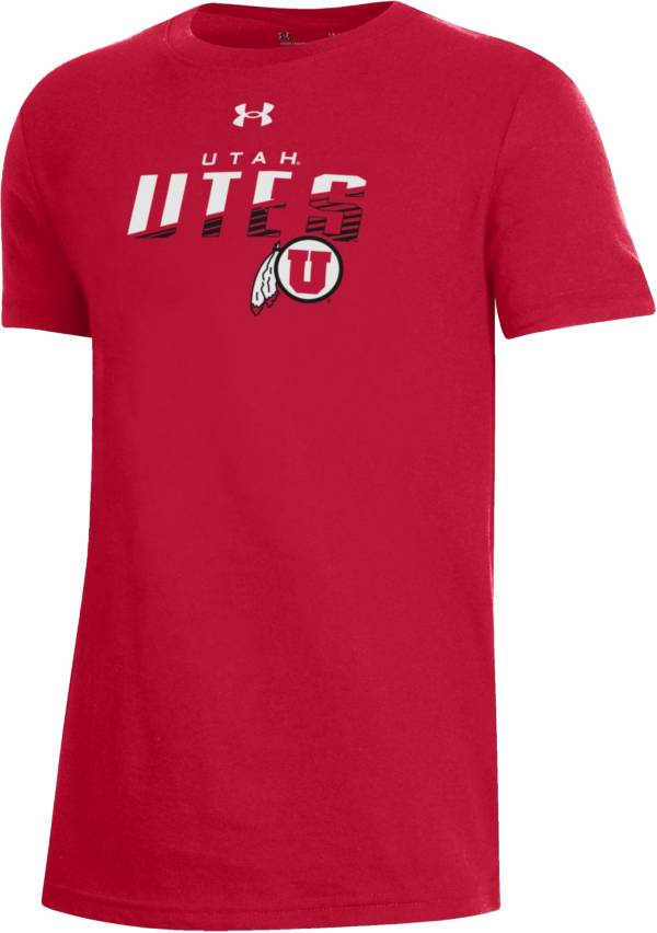 Under Armour Youth Utah Utes Crimson Performance Cotton T-Shirt