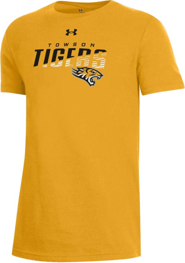 Under Armour Youth Towson Tigers Gold Performance Cotton T-Shirt