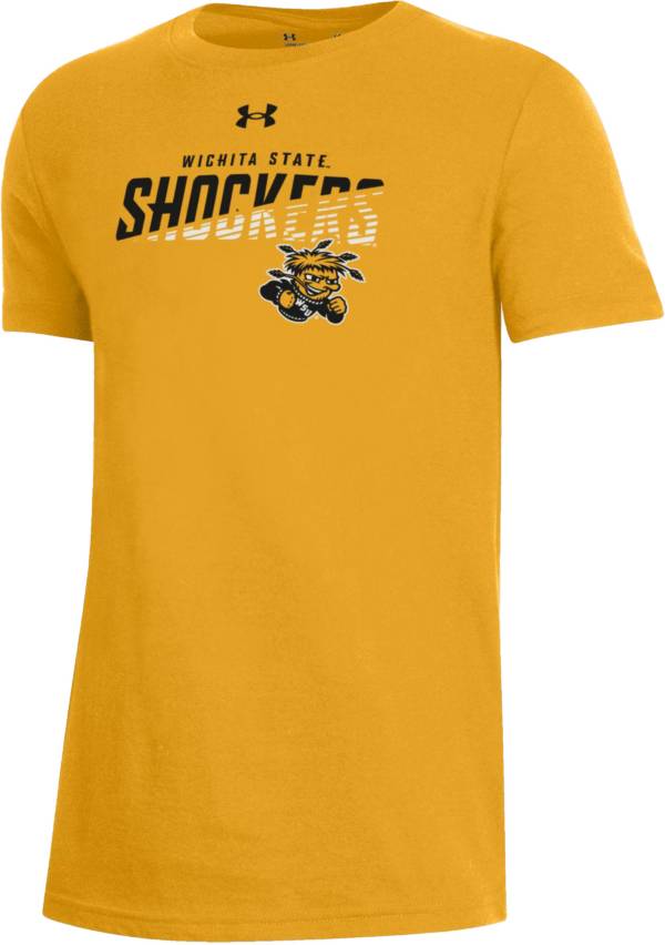 Under Armour Youth Wichita State Shockers Yellow Performance Cotton T-Shirt