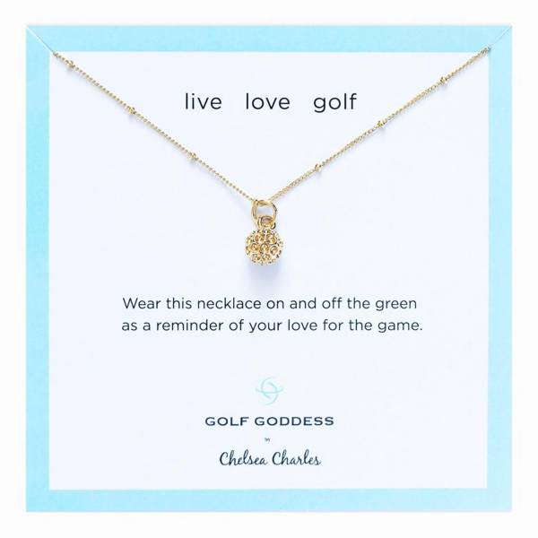 Chelsea Charles Golf Ball Charm Necklace