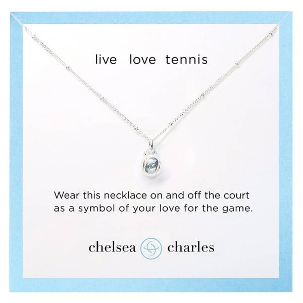 CC Tennis Ball Charm Necklace