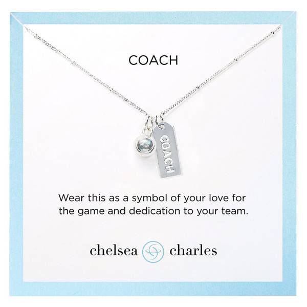 CC Tennis Coach Charm Necklace