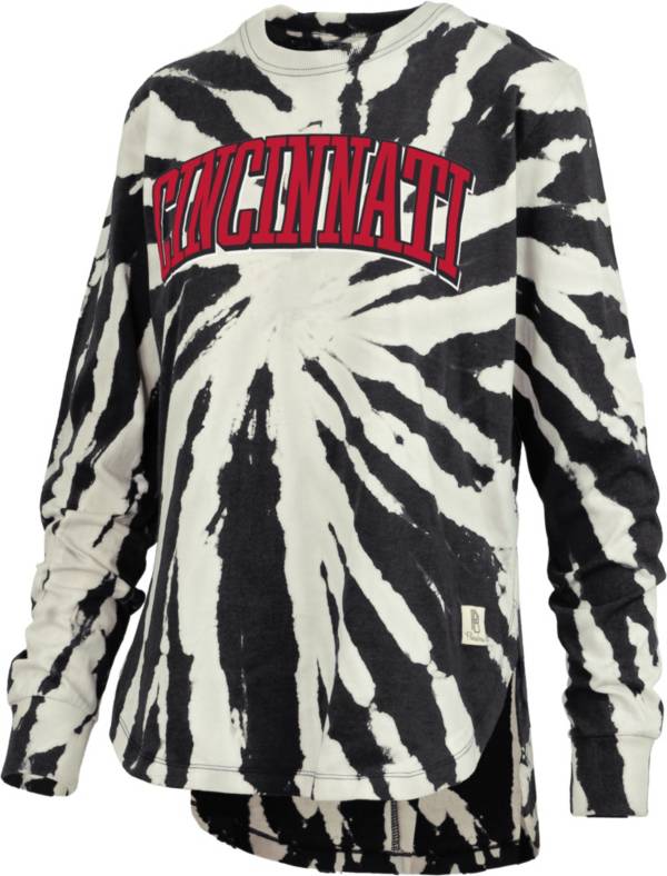 Pressbox Women's Cincinnati Bearcats Black Tiedye Longsleeve T-Shirt product image
