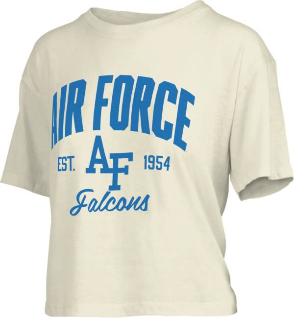 Pressbox Women's Air Force Falcons White Knobie Crop T-Shirt product image