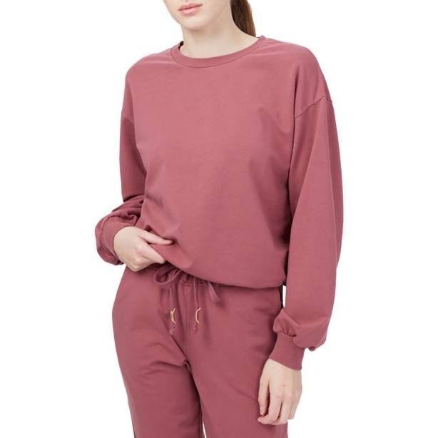 tentree Women's French Terry Balloon Sleeve Crew Sweatshirt
