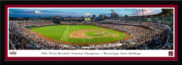Blakeway Panoramas Mississippi State Bulldogs 2021 NCAA College Baseball Champions Select Framed Picture product image