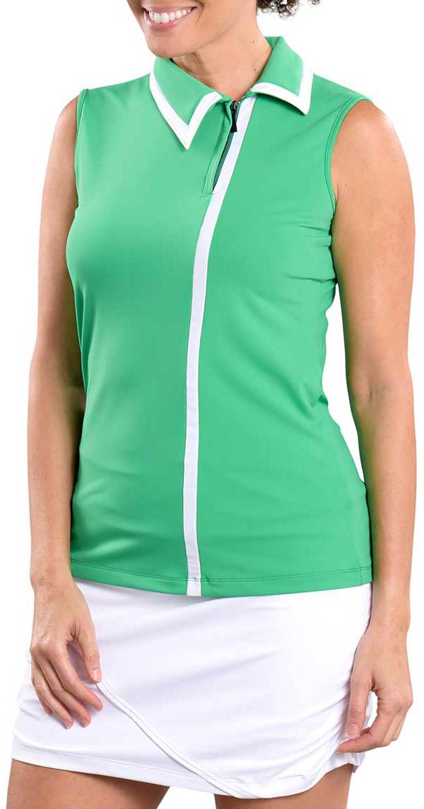 SwingDish Women's Kelly Sleeveless Golf Polo product image