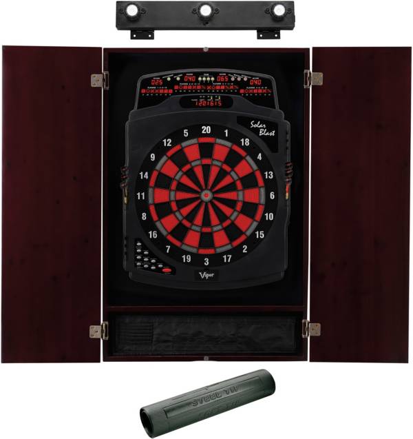 Viper Solar Blast Electronic Dartboard with Cabinet and Accessories product image