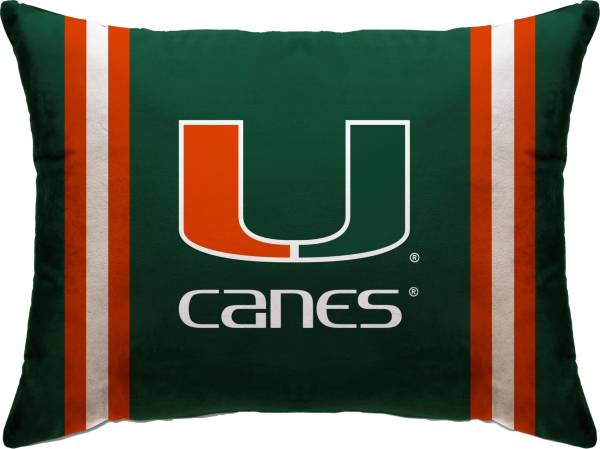 Pegasus Sports Miami Hurricanes Logo Bed Pillow