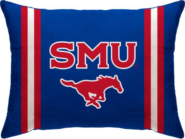 Pegasus Sports Southern Methodist Mustangs Logo Bed Pillow