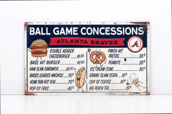 Open Road Atlanta Braves Concessions Sign