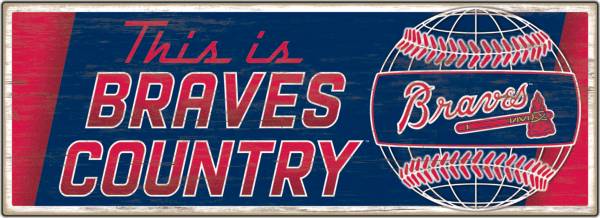 Open Road Atlanta Braves Traditions Wood Sign product image
