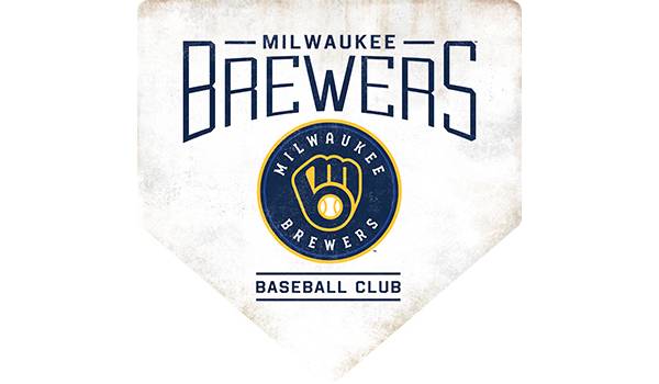 Open Road Milwaukee Brewers 2020 Metal Base Sign