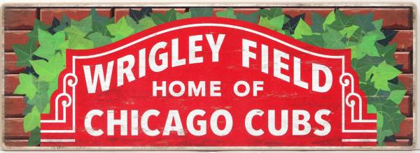 Open Road Chicago Cubs Traditions Wood Sign