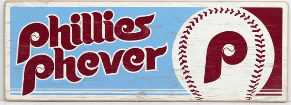 Open Road Philadelphia Phillies Traditions Wood Sign
