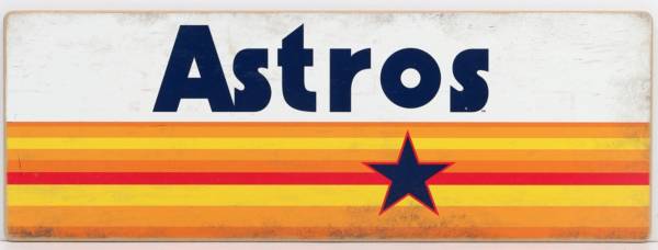 Open Road Houston Astros Traditions Wood Sign