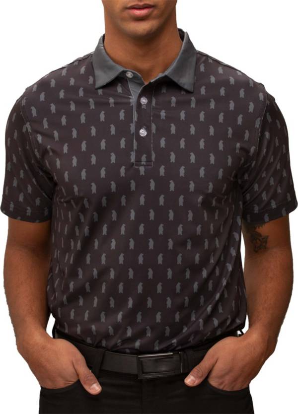 Waggle Golf Men's Bear Down Golf Polo