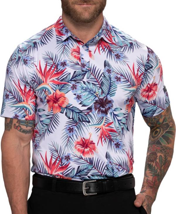 Waggle Men's Tropic Breeze Golf Polo