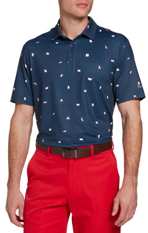 Walter Hagen Men's Perfect 11 USA 50 States Golf Polo