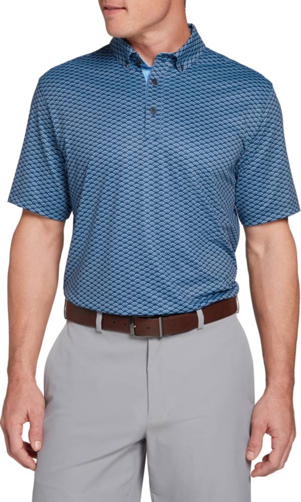 Walter Hagen Men's Perfect 11 Scales Print Golf Polo