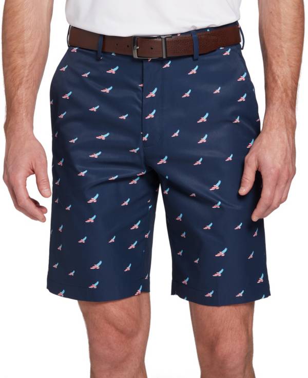 Walter Hagen Men's Perfect 11 USA Double Eagle Print Golf Shorts