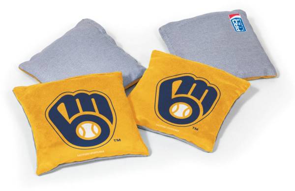 Wild Sales Men's Milwaukee Brewers Cornhole Bean Bags