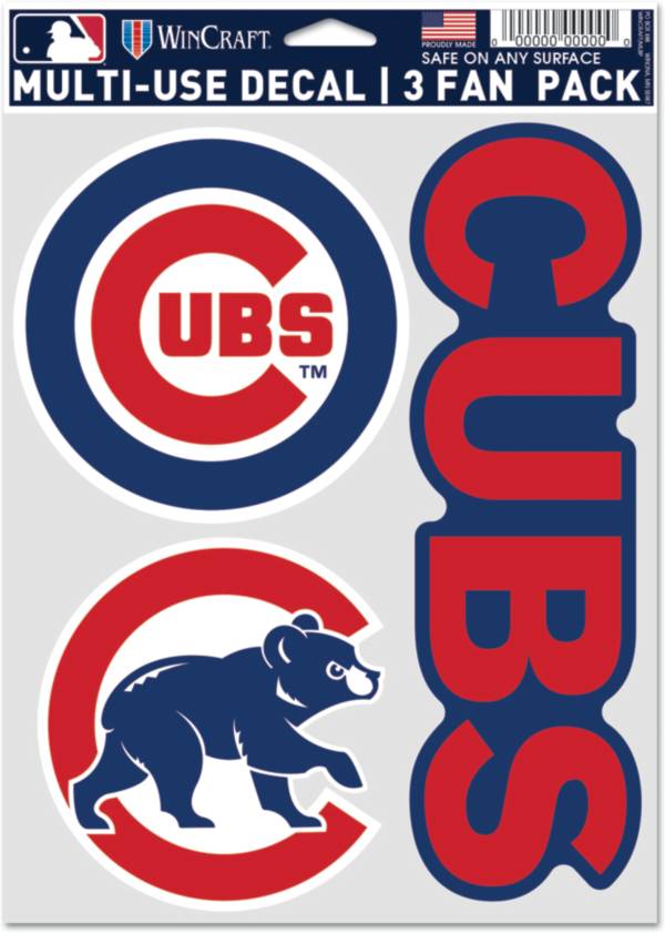 WinCraft Chicago Cubs 3-Pack Decal